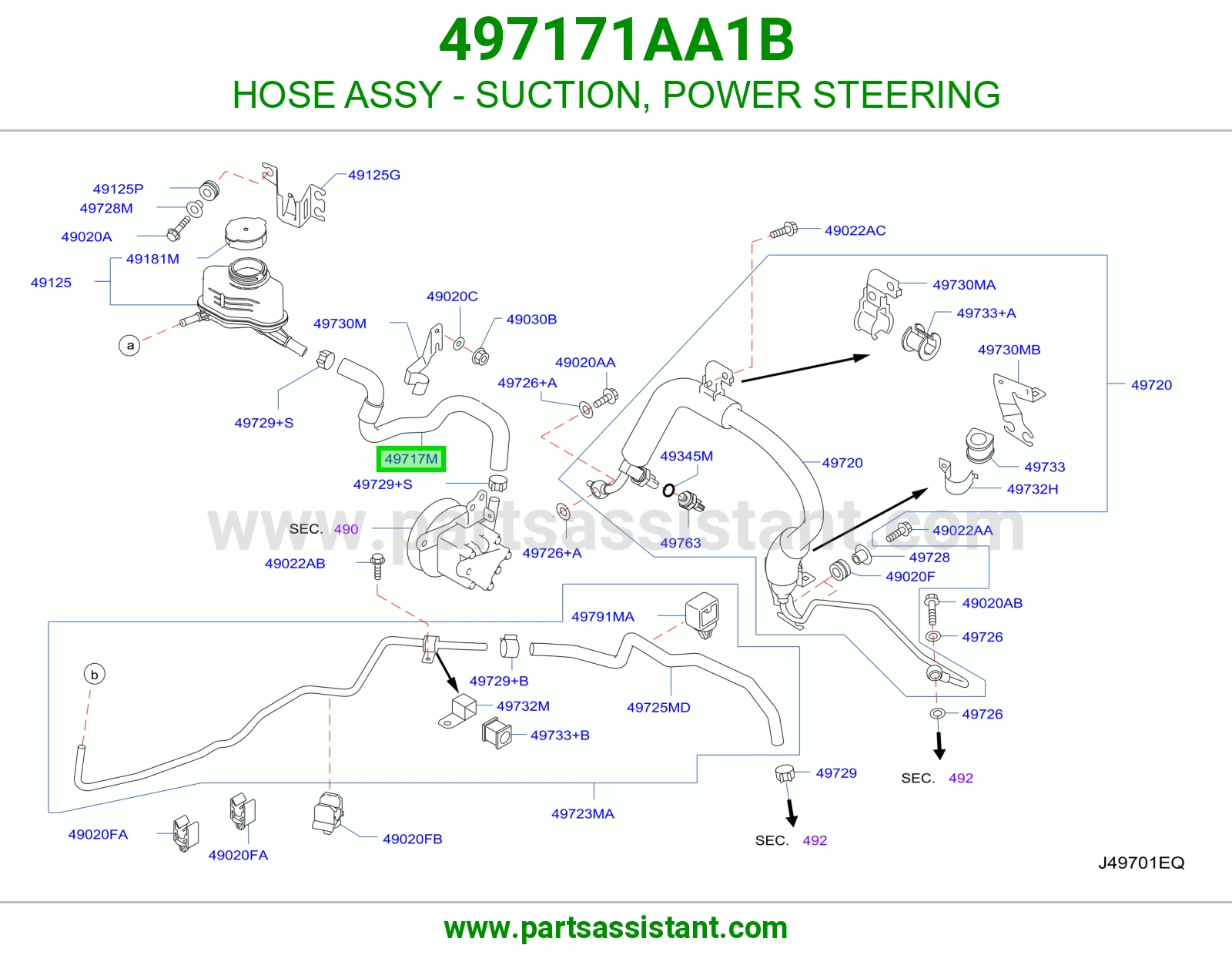 لي طرمبه دركسون 497171AA1B