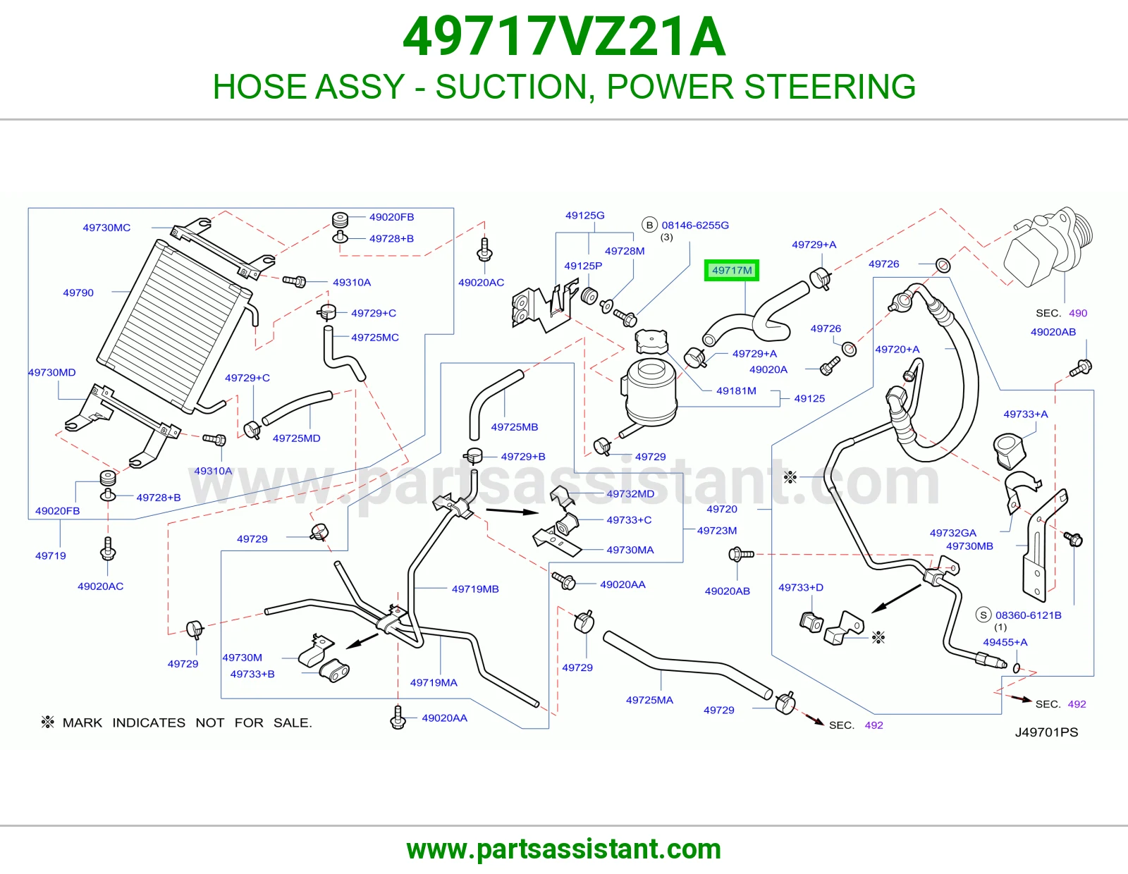 لي طرمبه دركسون 49717VZ21A