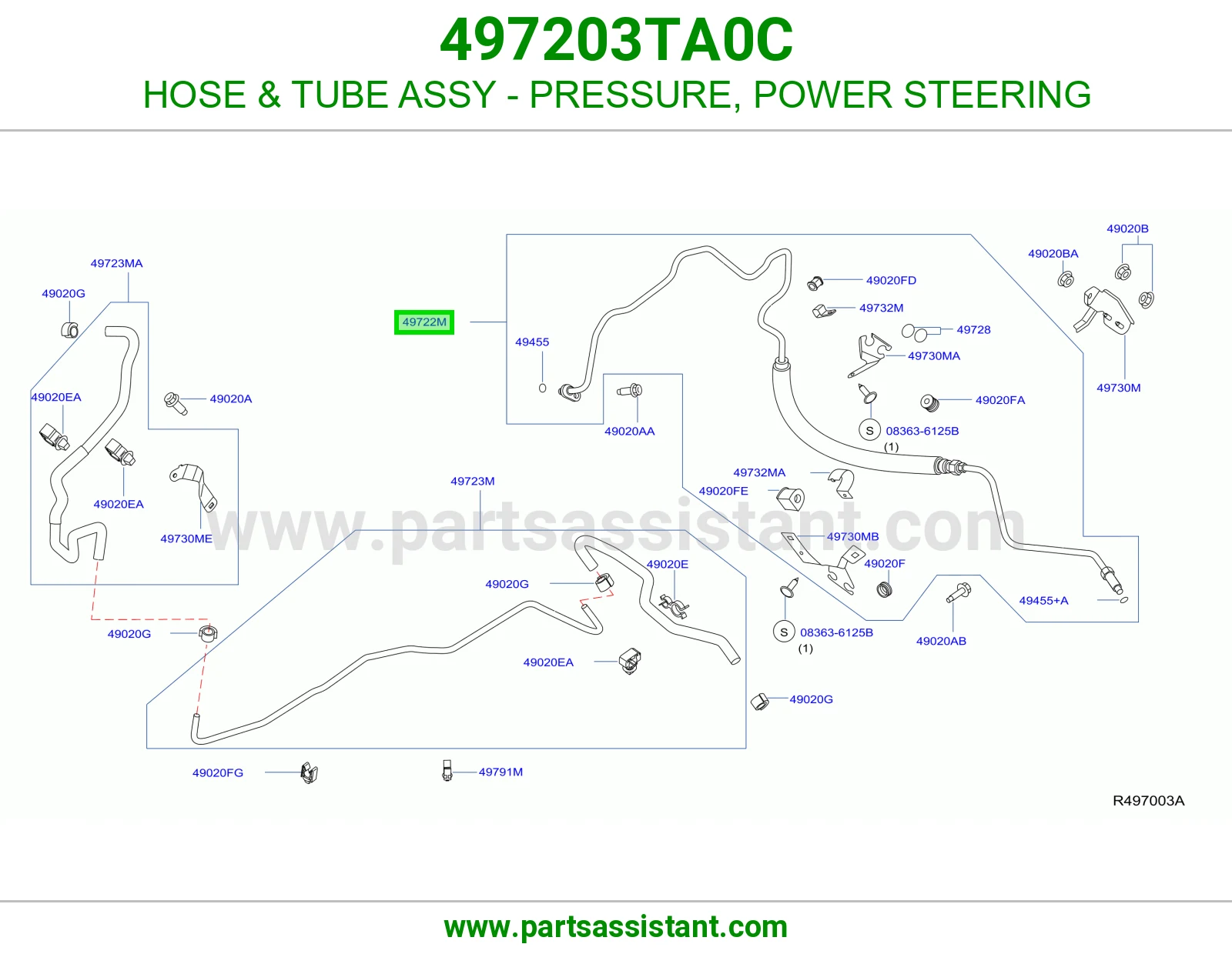لي دركسون كبس 497203TA0C