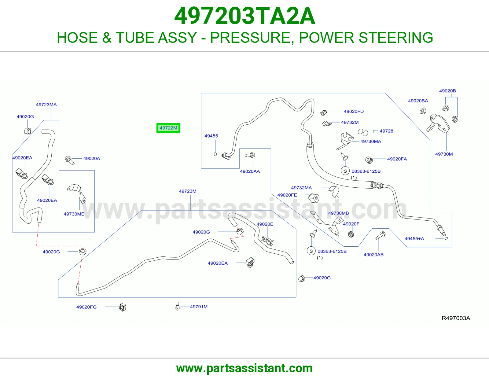 لي دركسون كبس 497203TA2A