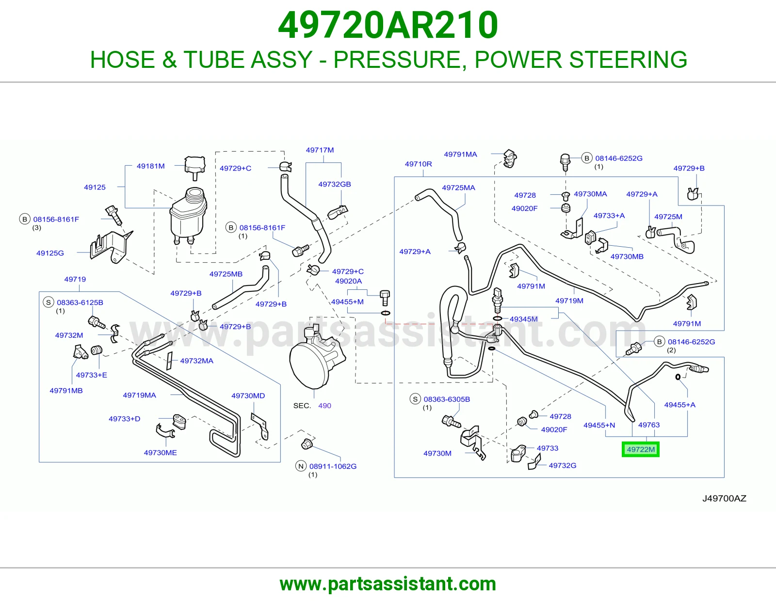 لي دركسون كبس 49720AR210