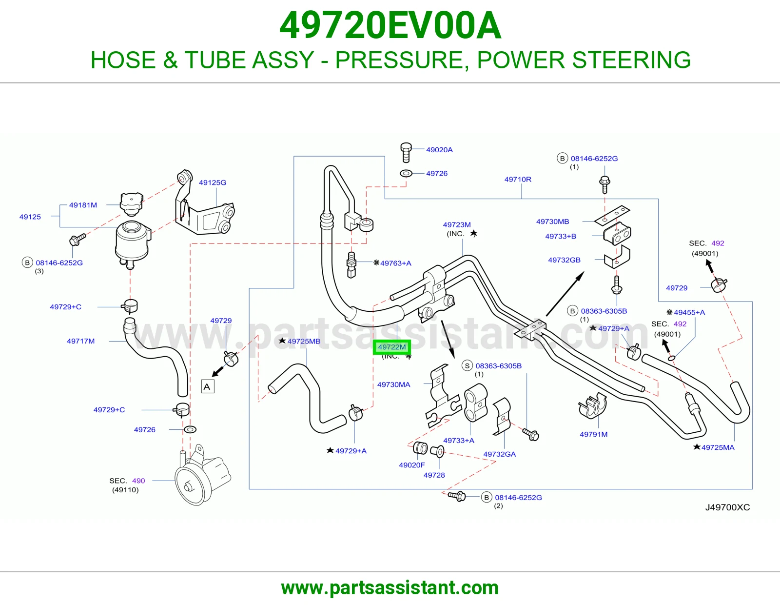 لي دركسون كبس 49720EV00A