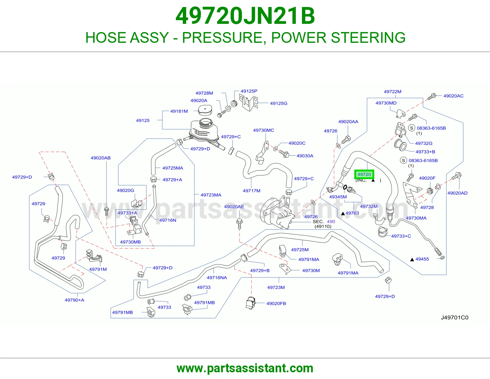 لي دركسون كبس 49720JN21B