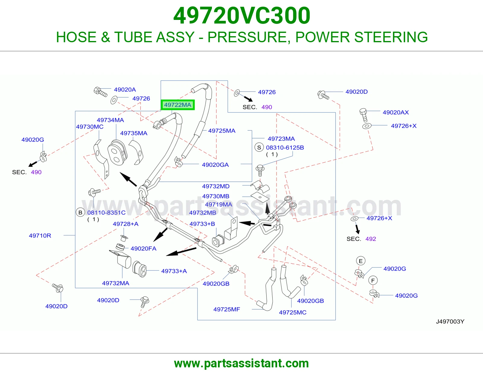 لي دركسون كبس 49720VC300