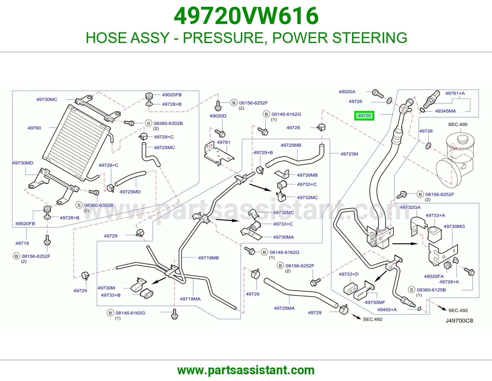 لي دركسون كبس 49720VW616