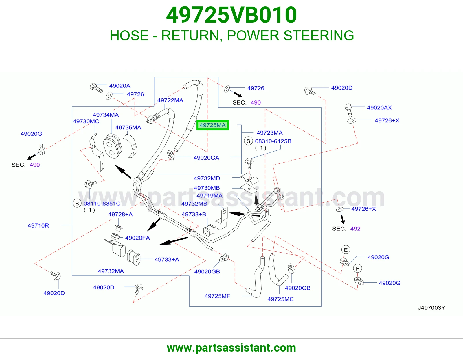 لي دركسون 49725VB010