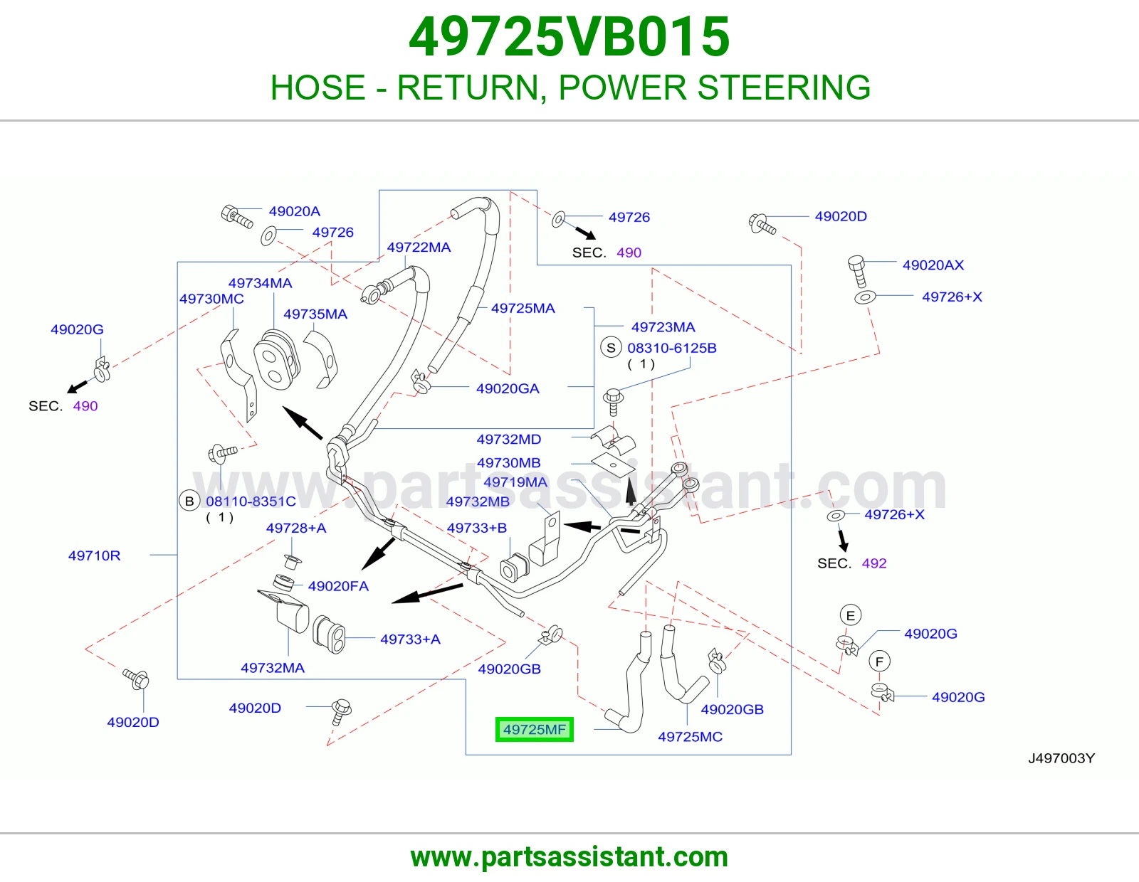 لي دركسون 49725VB015