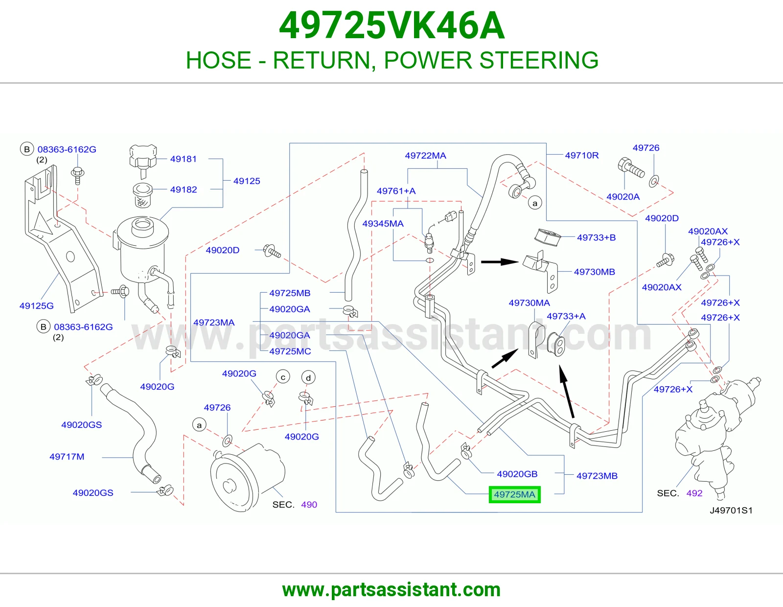 لي دركسون 49725VK46A