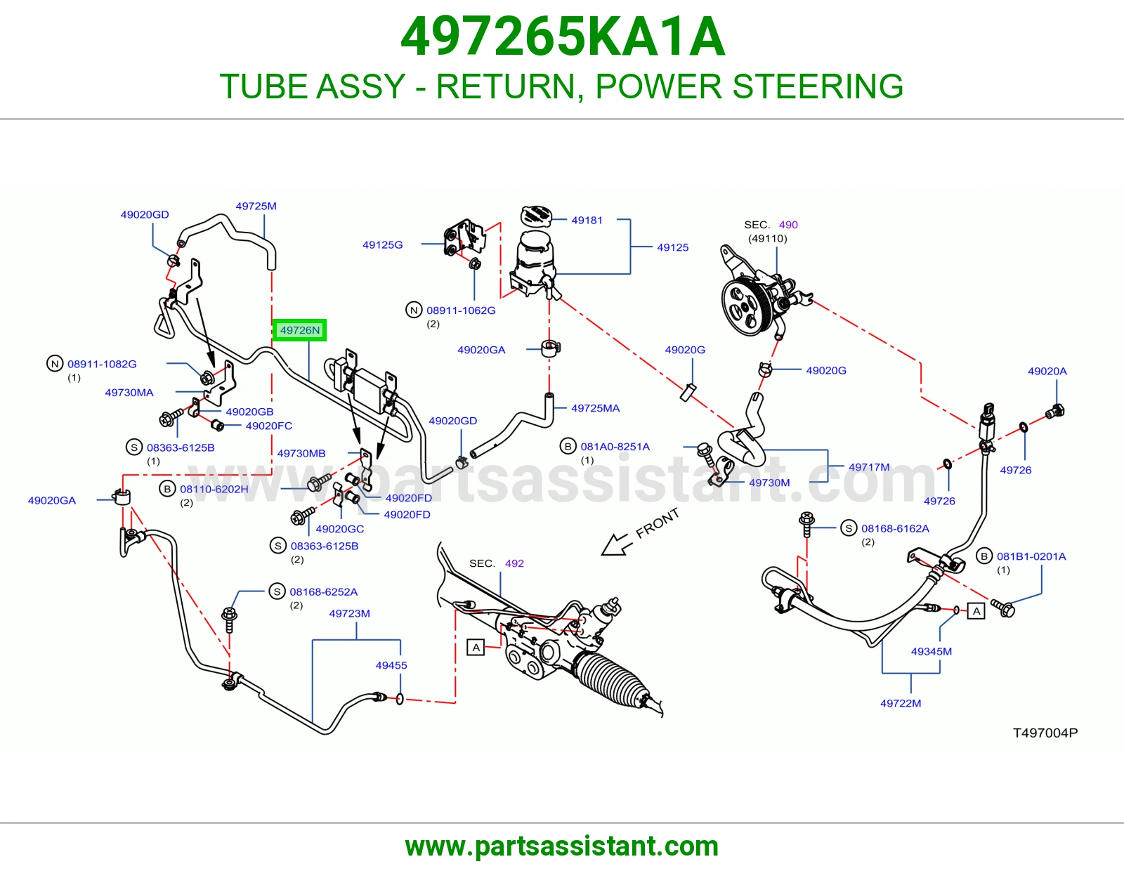 لي علبه دركسون 497265KA1A