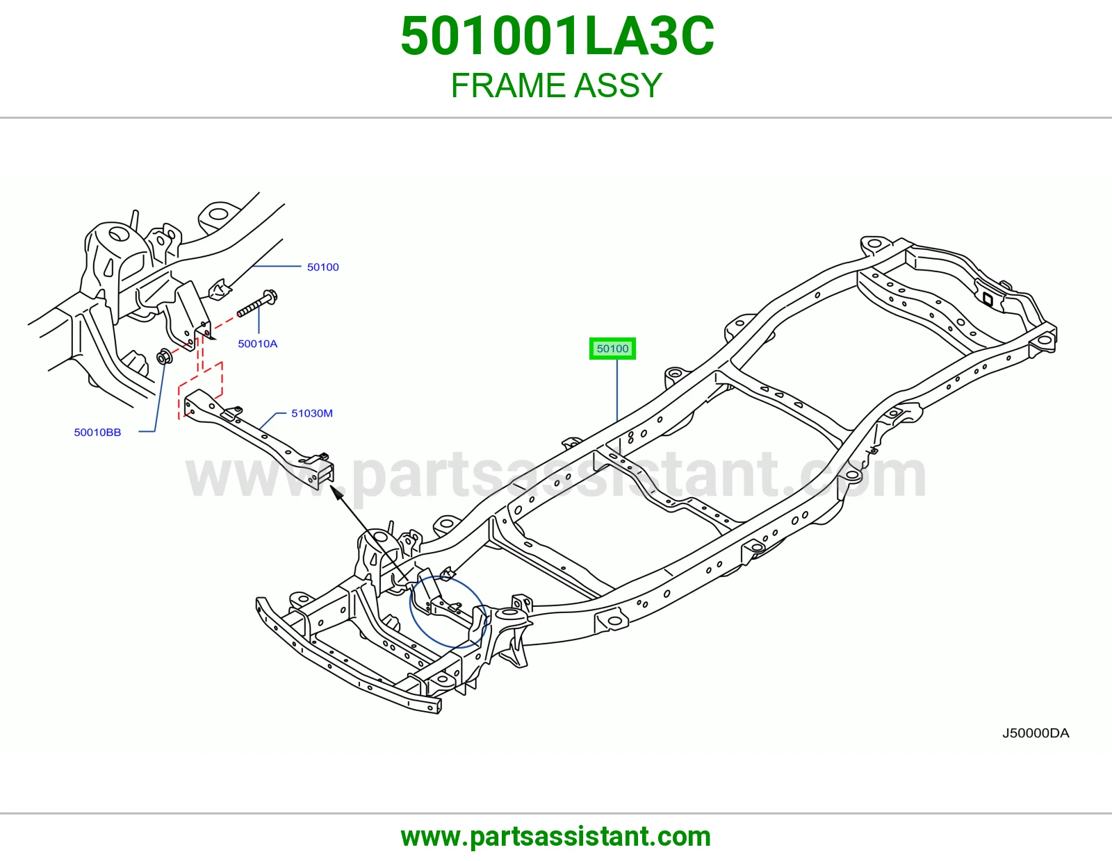 هيكل كامل 501001LA3C