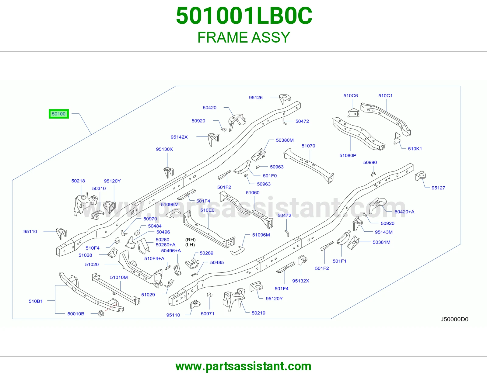 هيكل كامل 501001LB0C