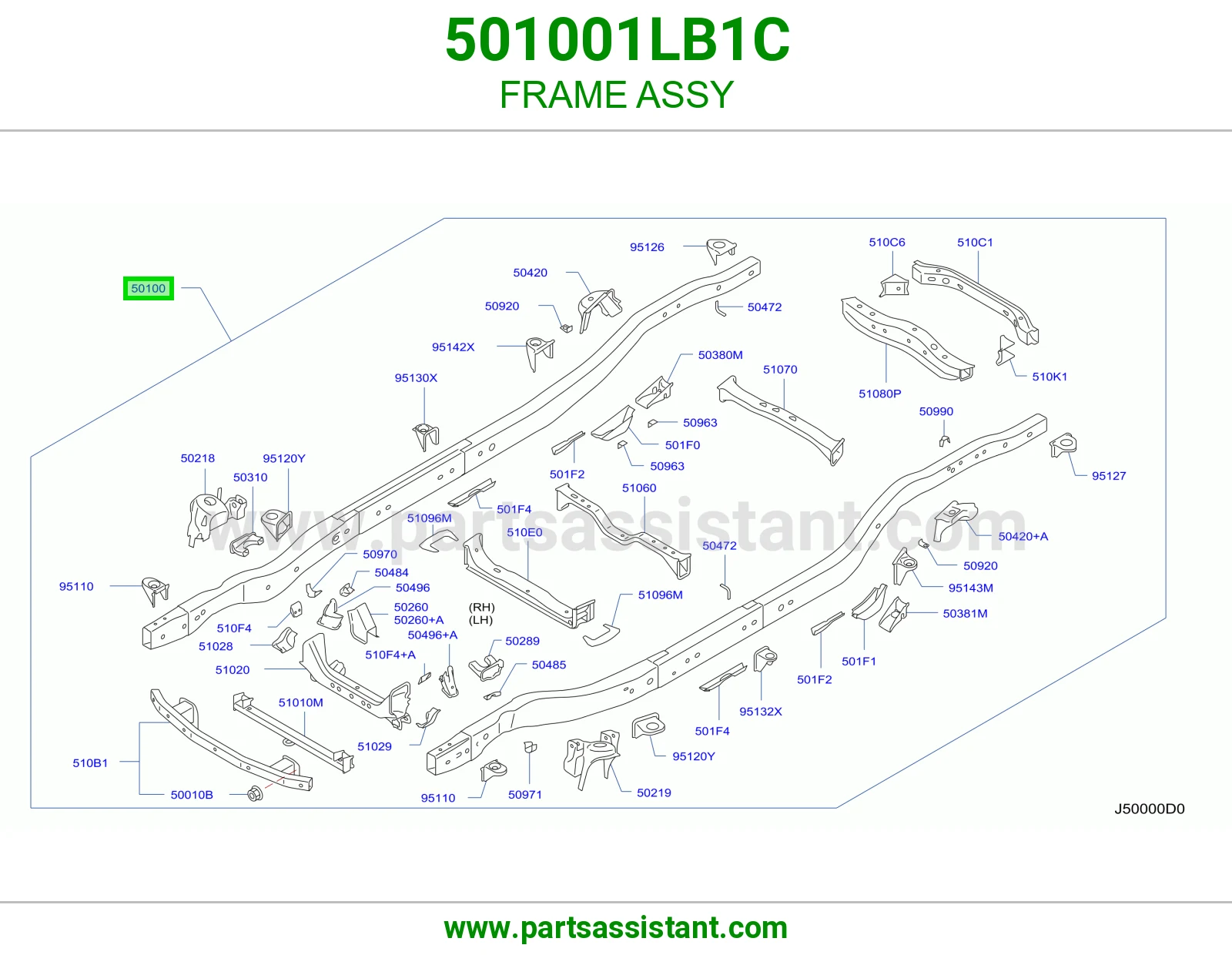 هيكل كامل 501001LB1C