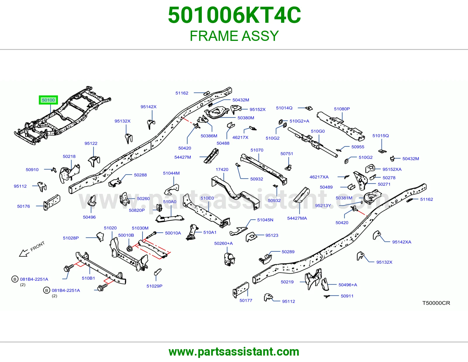 FRAME ASSY 501006KT4C