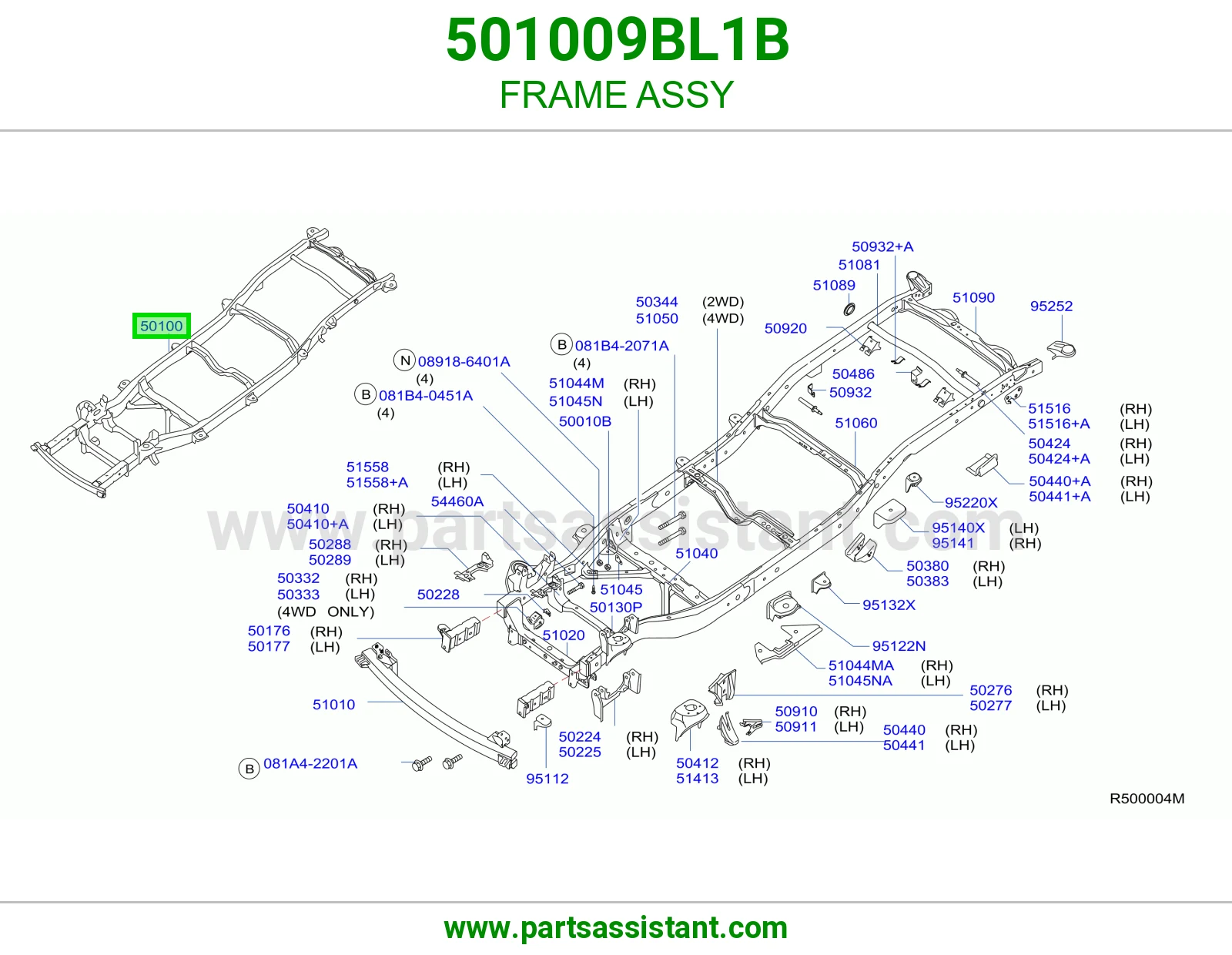 هيكل كامل 501009BL1B