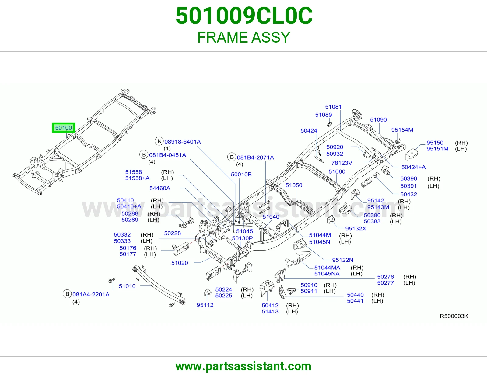 هيكل كامل 501009CL0C