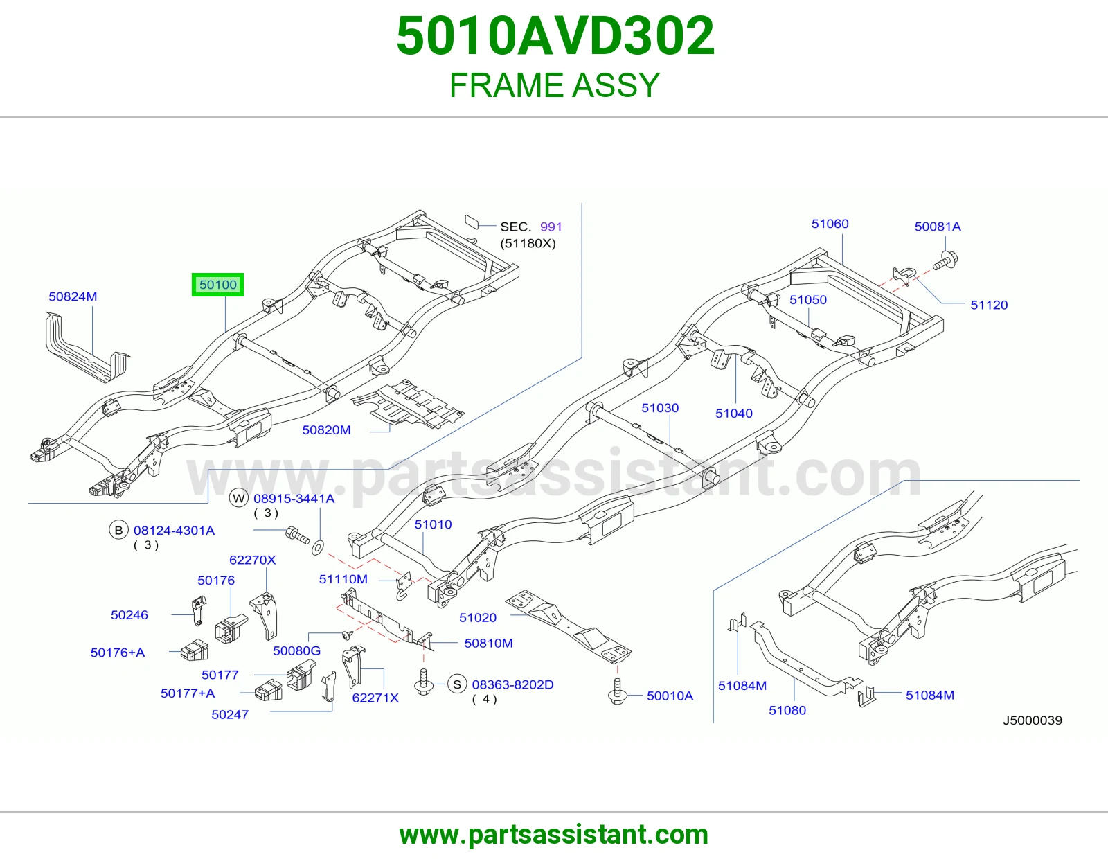 FRAME ASSY 5010AVD302