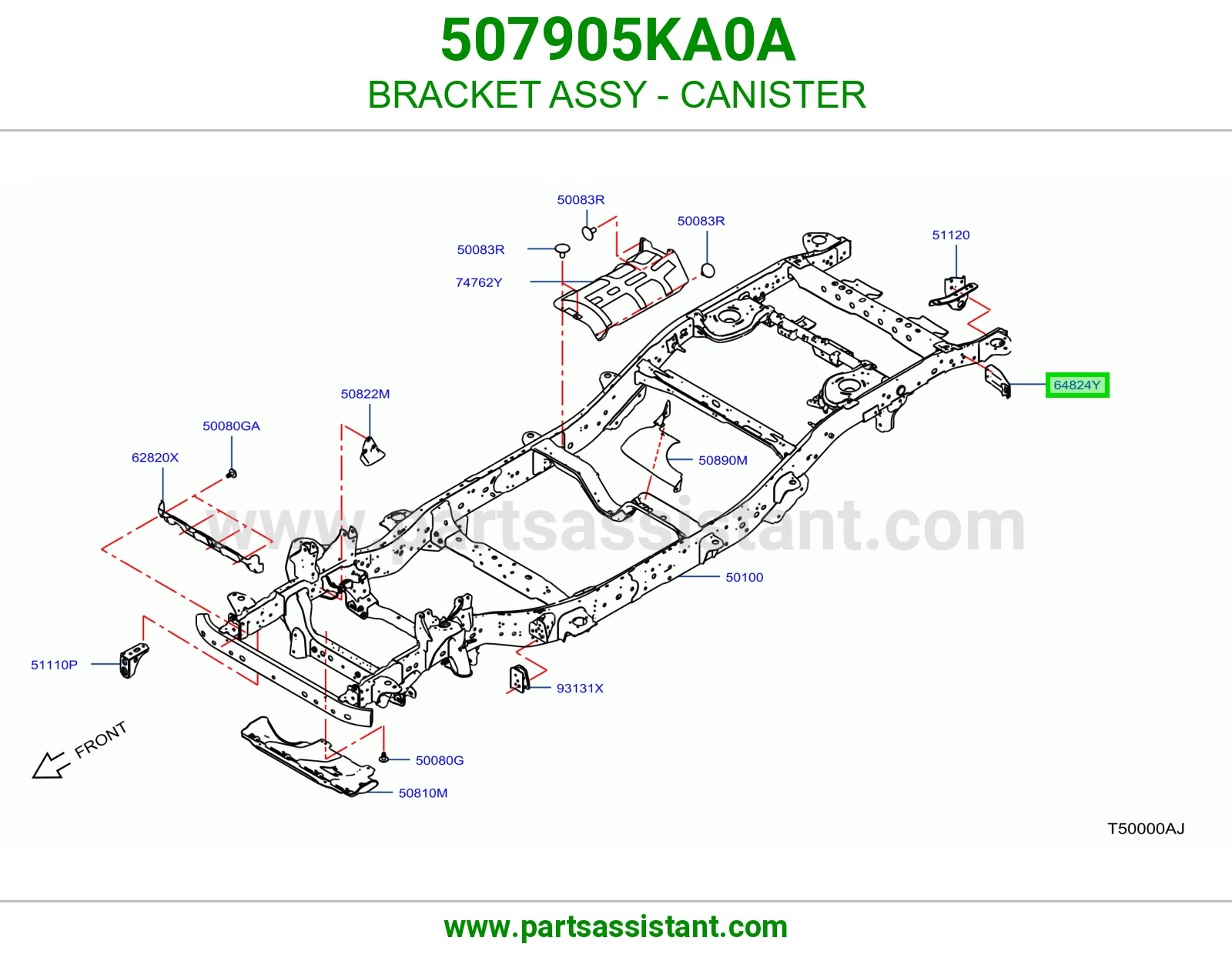 قاعدة علبة فحم كاملة 507905KA0A