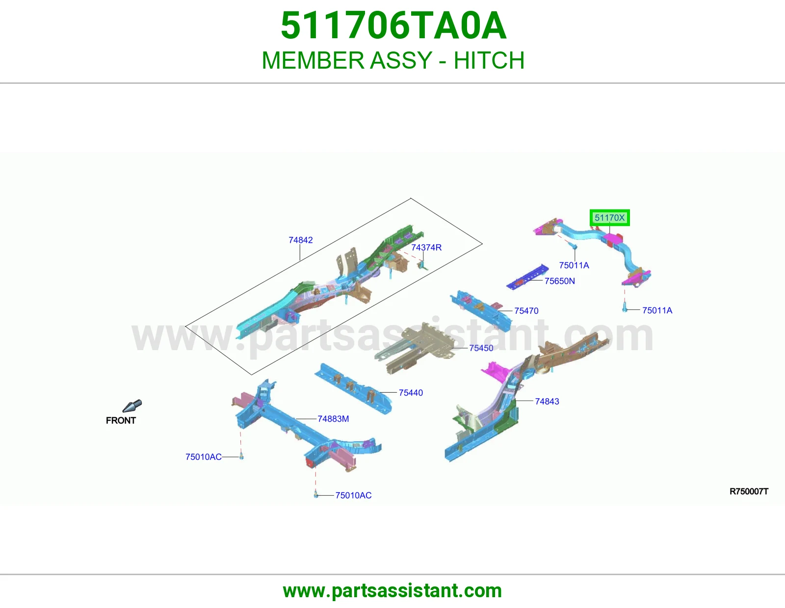 كمر شنكل سحب كامل 511706TA0A