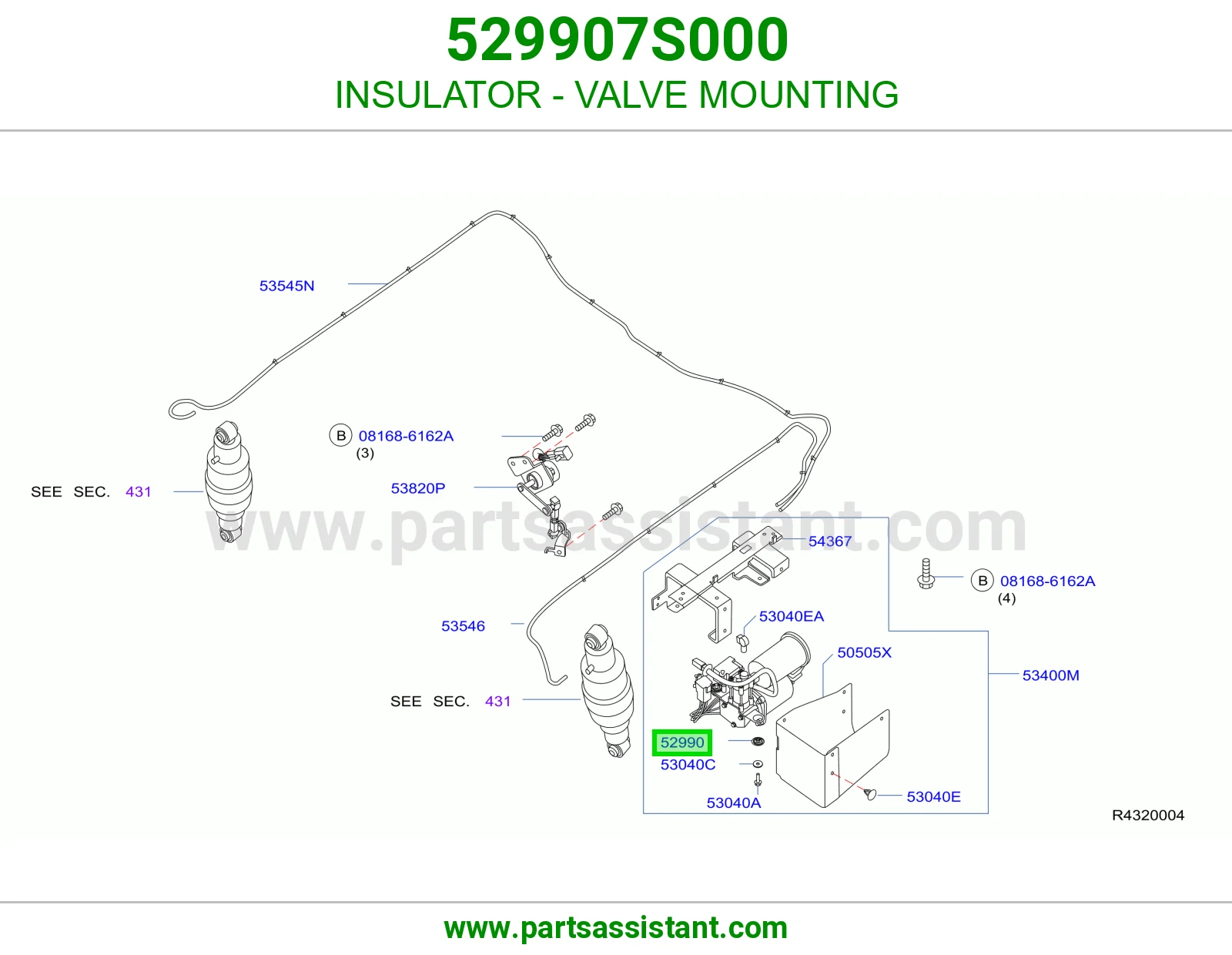 عازل قاعدة بلف 529907S000