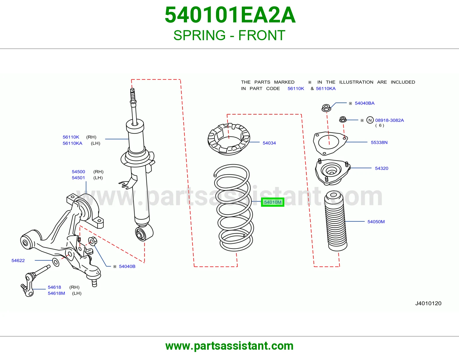 ياي امامي يسار 540101EA2A