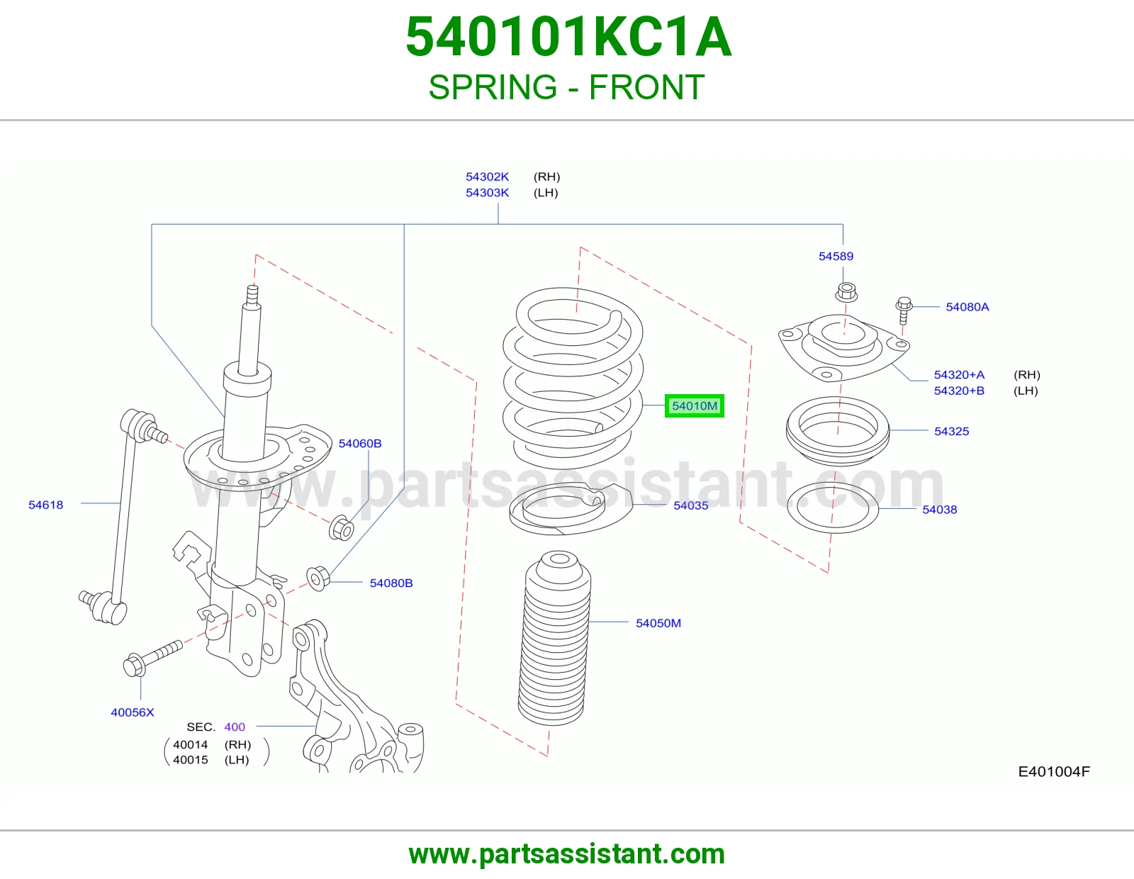 ياي امامي يسار 540101KC1A