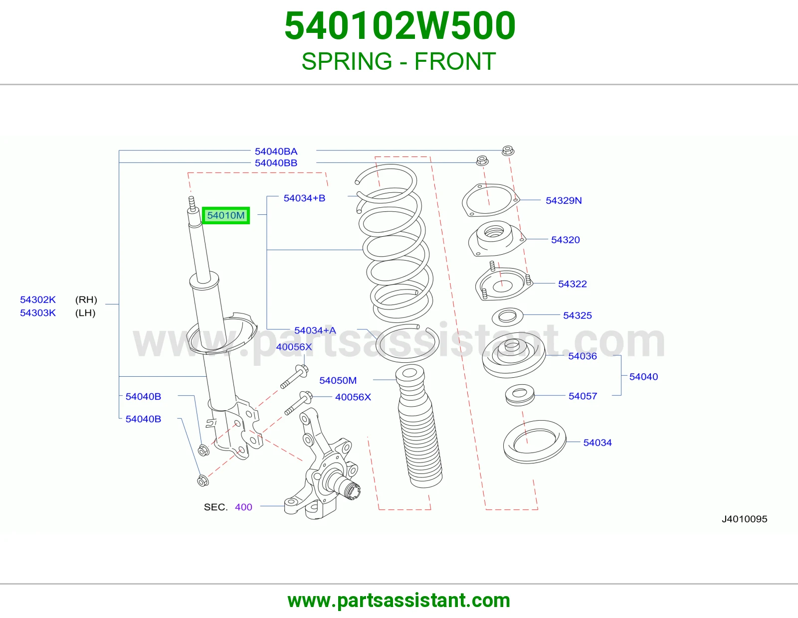 ياي امامي يسار 540102W500