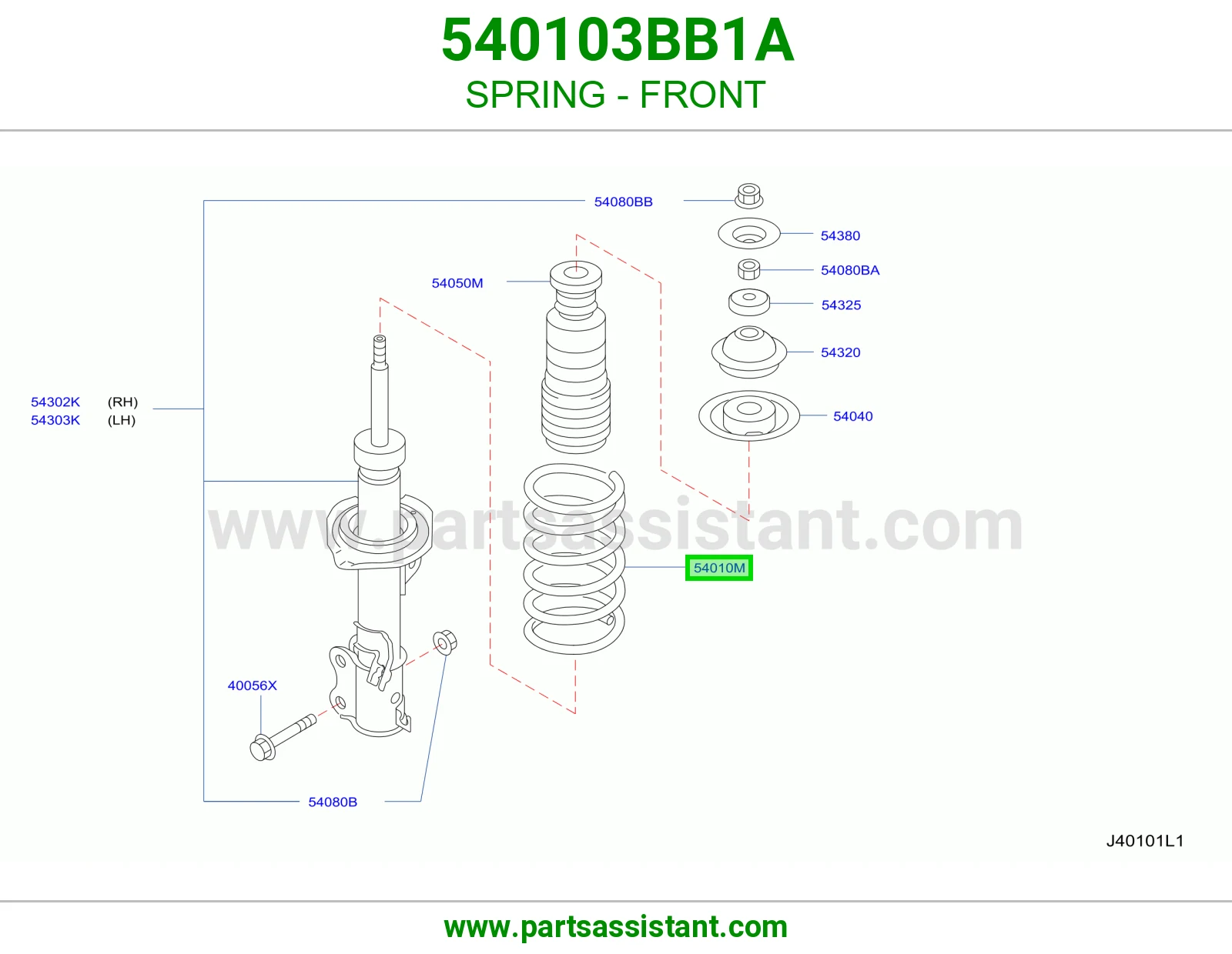 ياي امامي يسار 540103BB1A