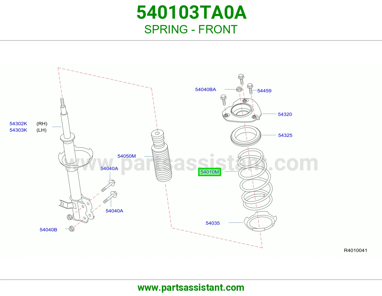 ياي امامي يسار 540103TA0A