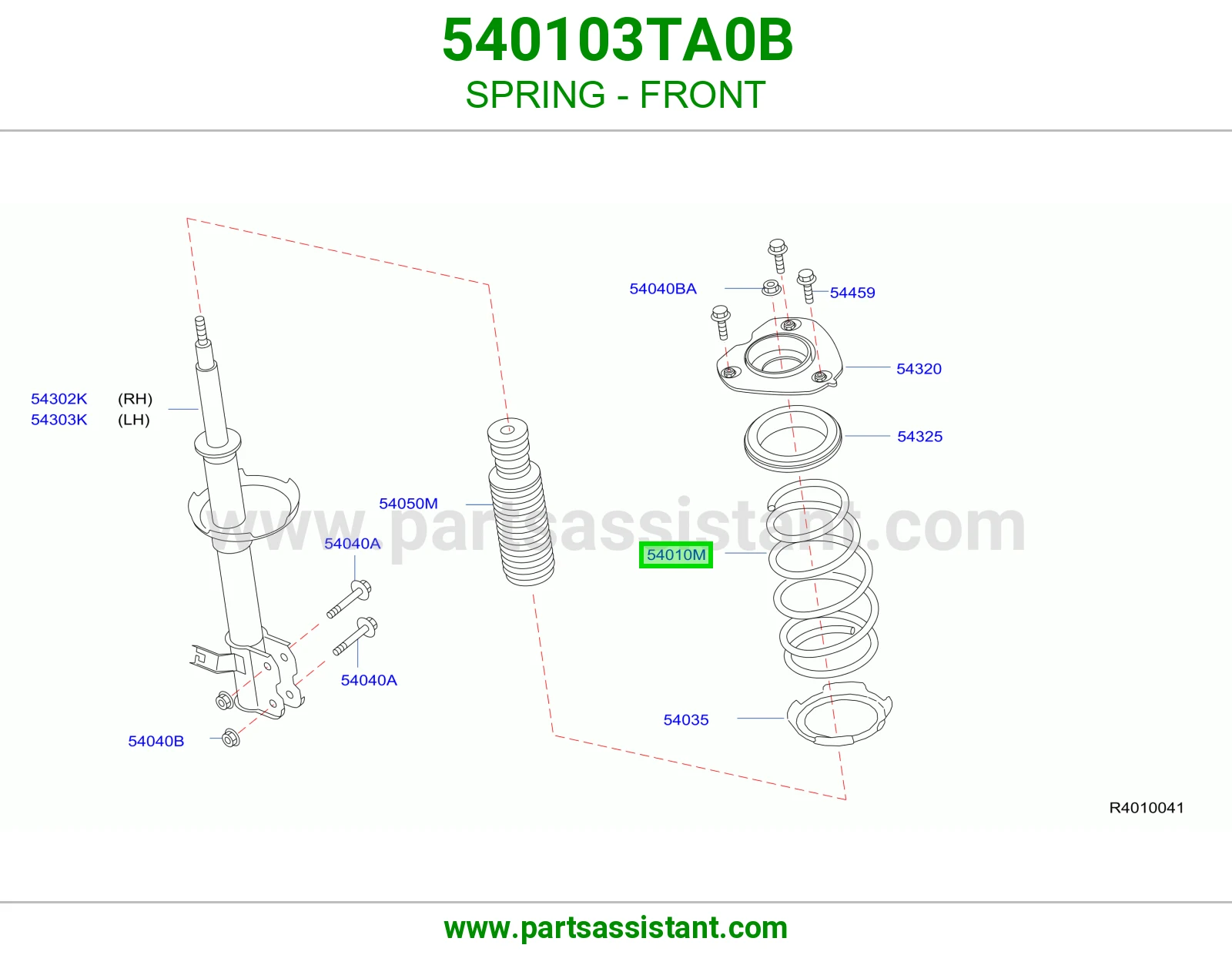 ياي امامي يسار 540103TA0B