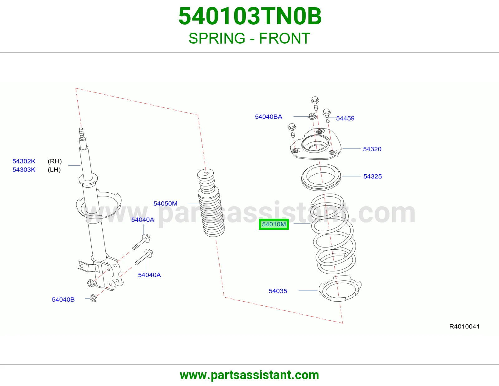 ياي امامي يسار 540103TN0B