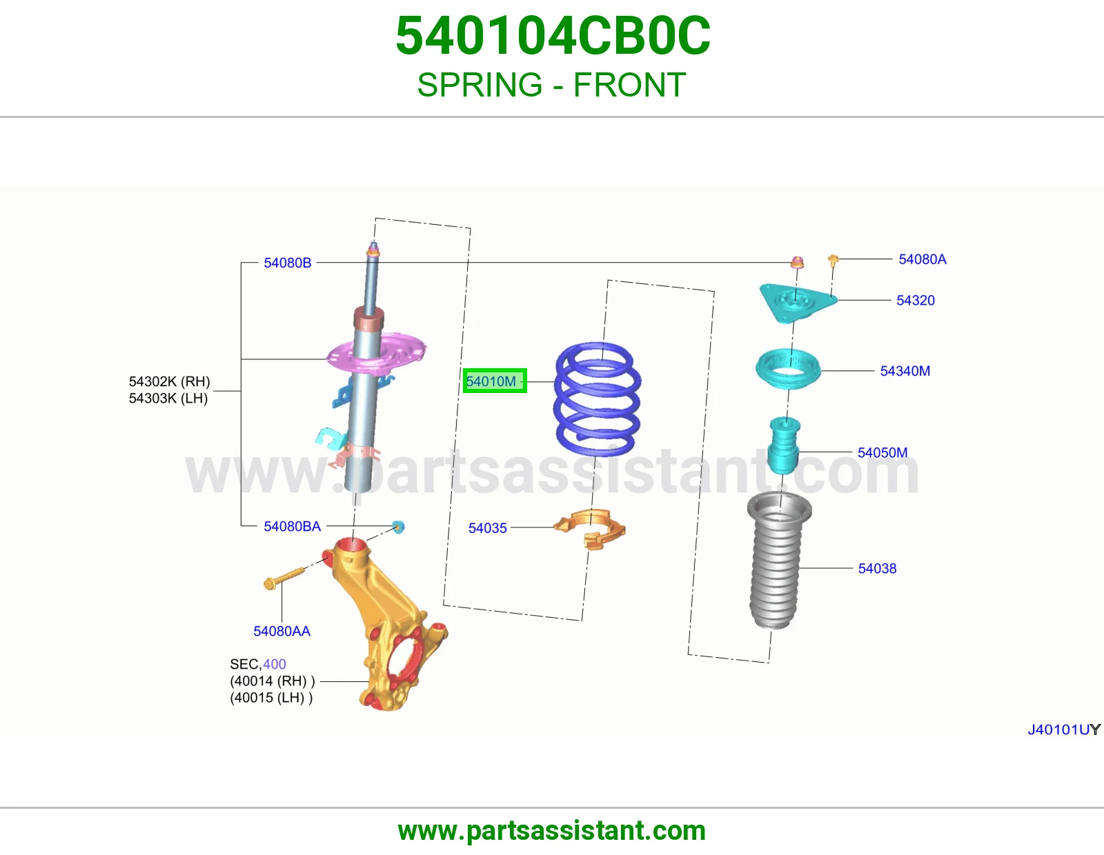 ياي امامي يسار 540104CB0C