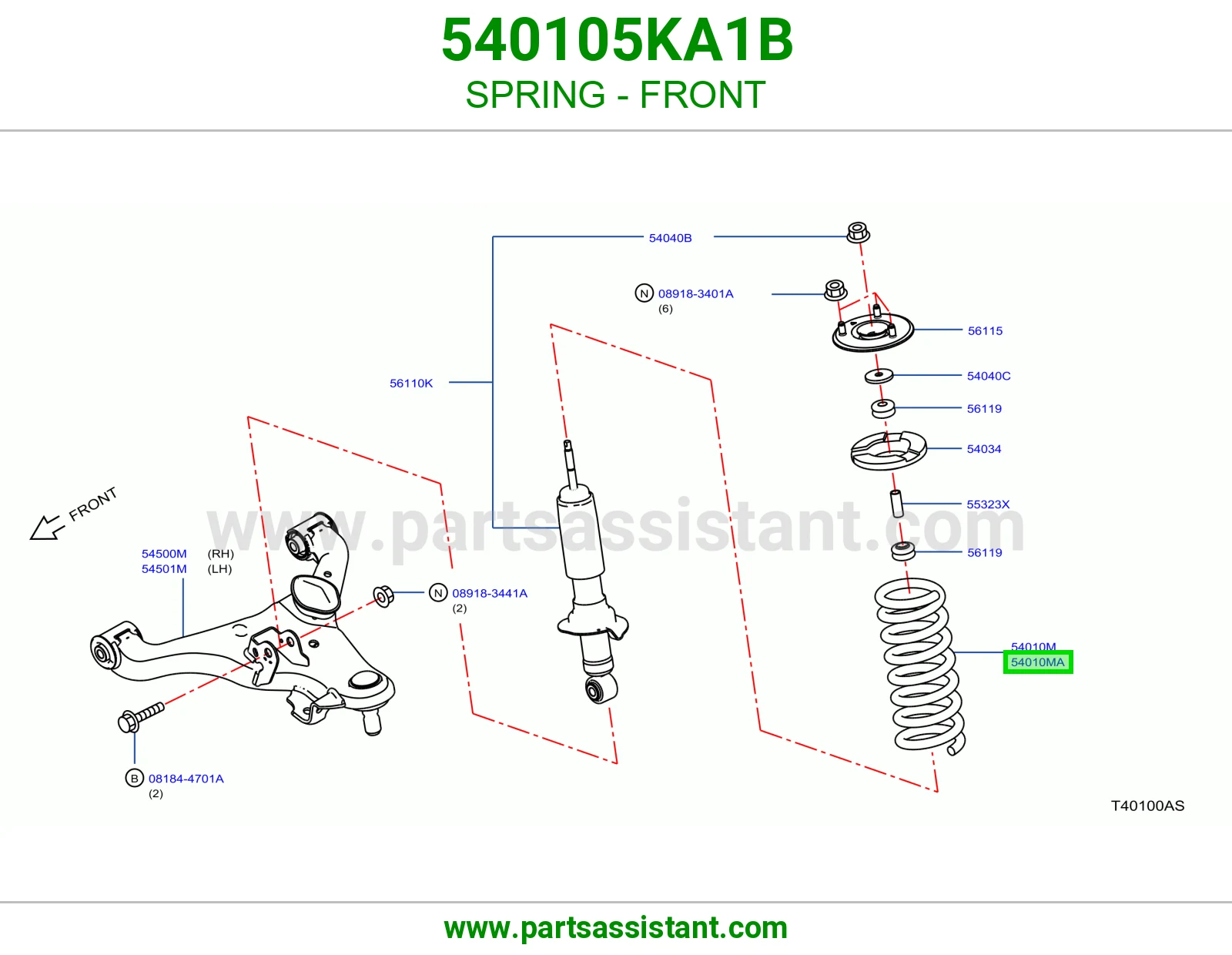 ياي امامي يمين 540105KA1B
