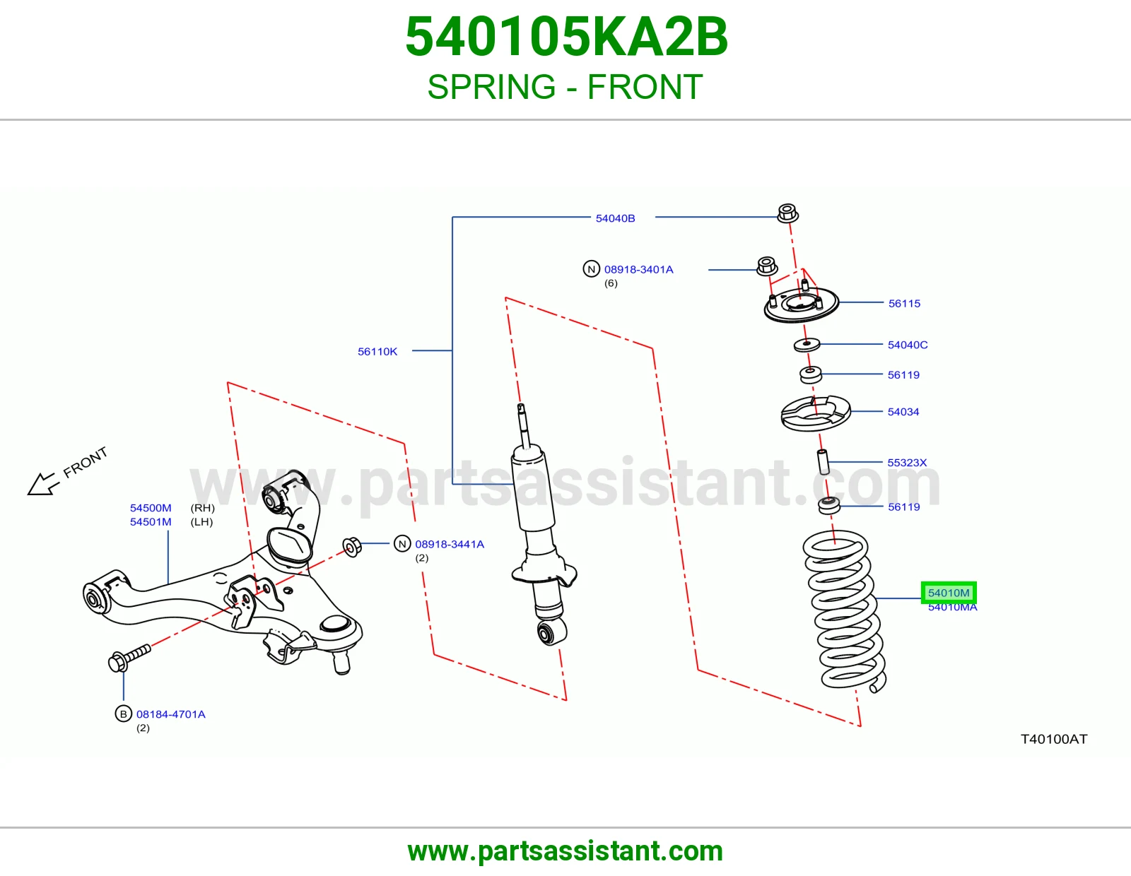 ياي امامي يسار 540105KA2B