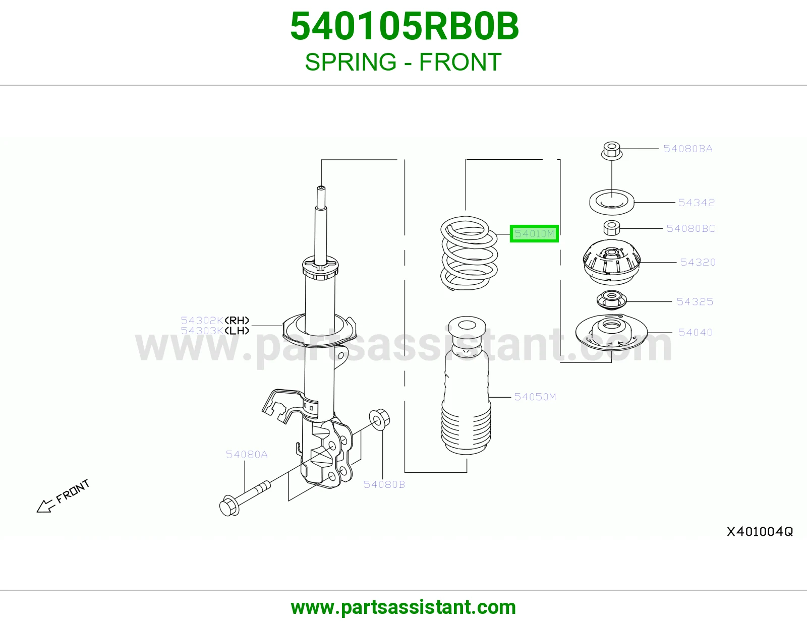 ياي امامي يسار 540105RB0B