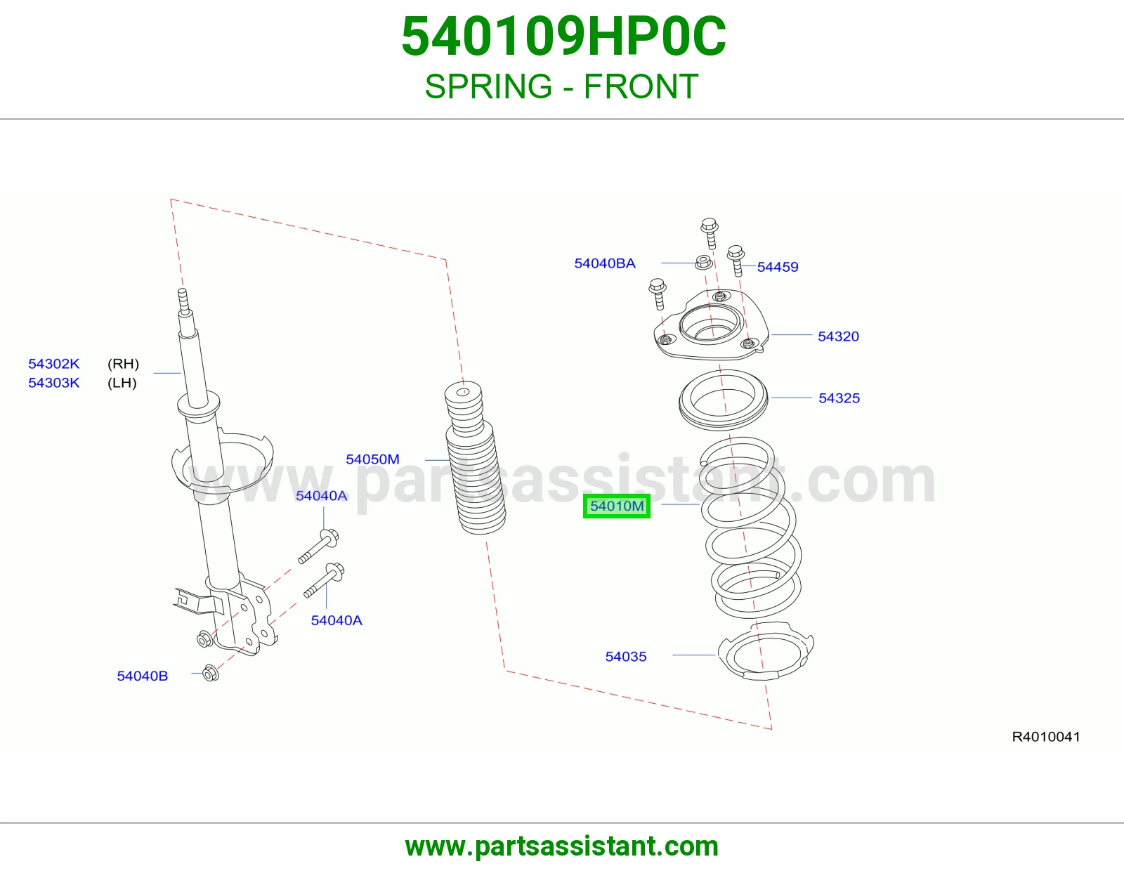 ياي امامي يسار 540109HP0C