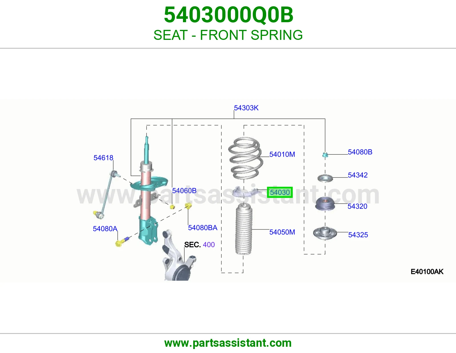 مرتبة ياي أمامي 5403000Q0B