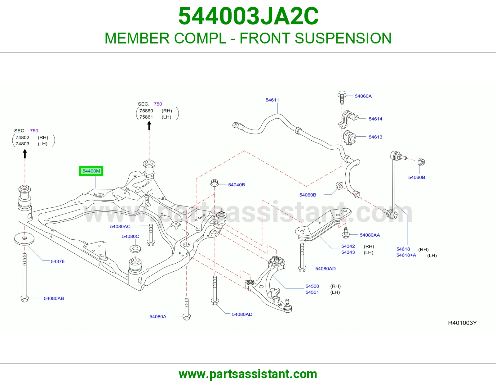 كمر امامي 544003JA2C