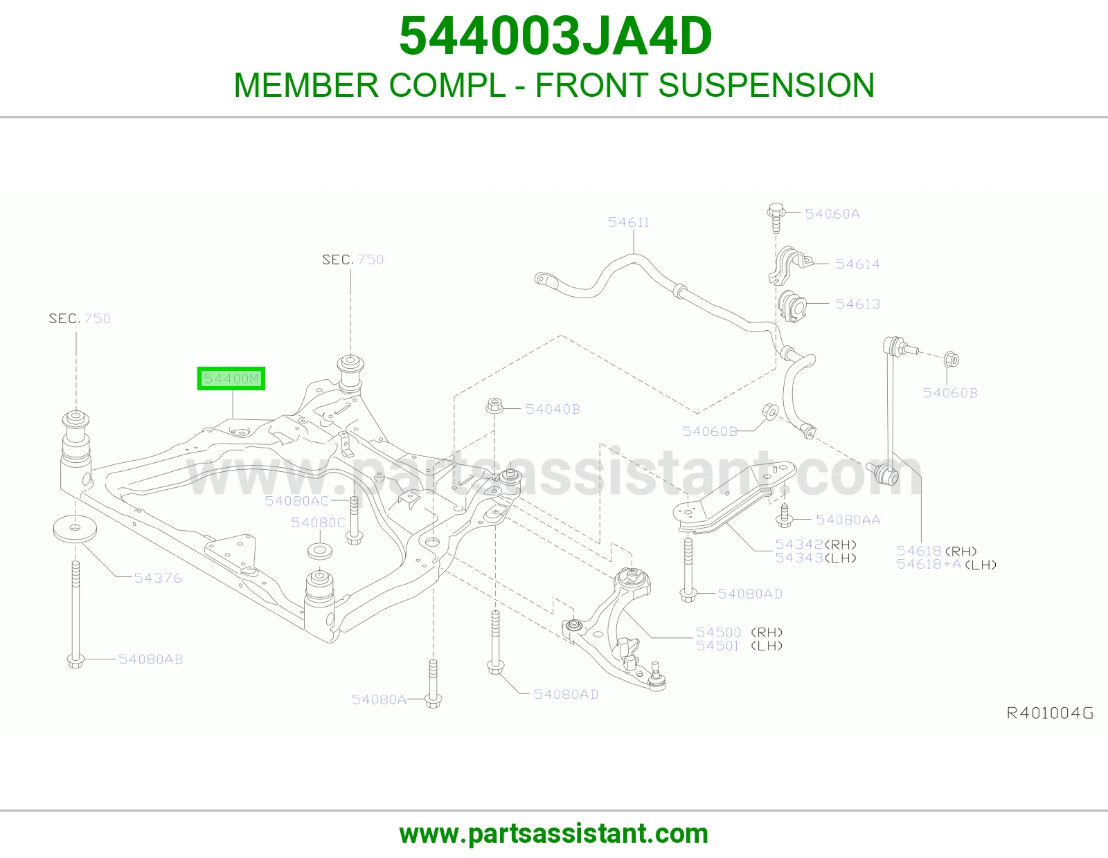 كمر امامي 544003JA4D