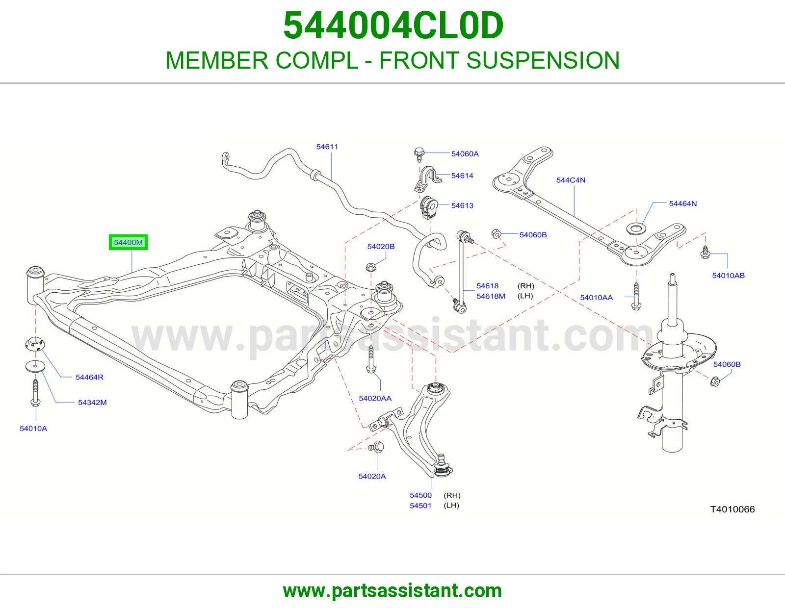 كمر امامي 544004CL0D