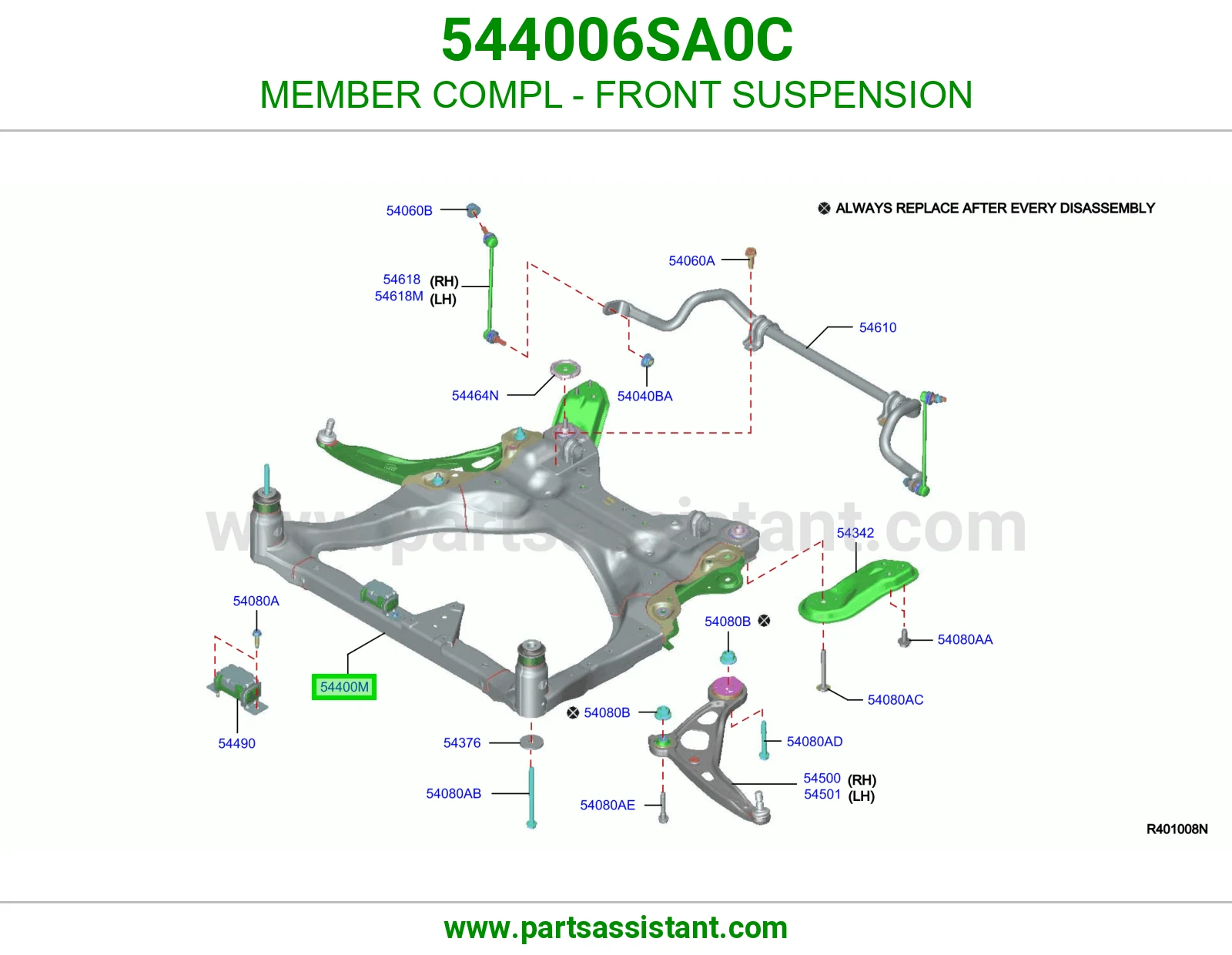 كمر امامي 544006SA0C
