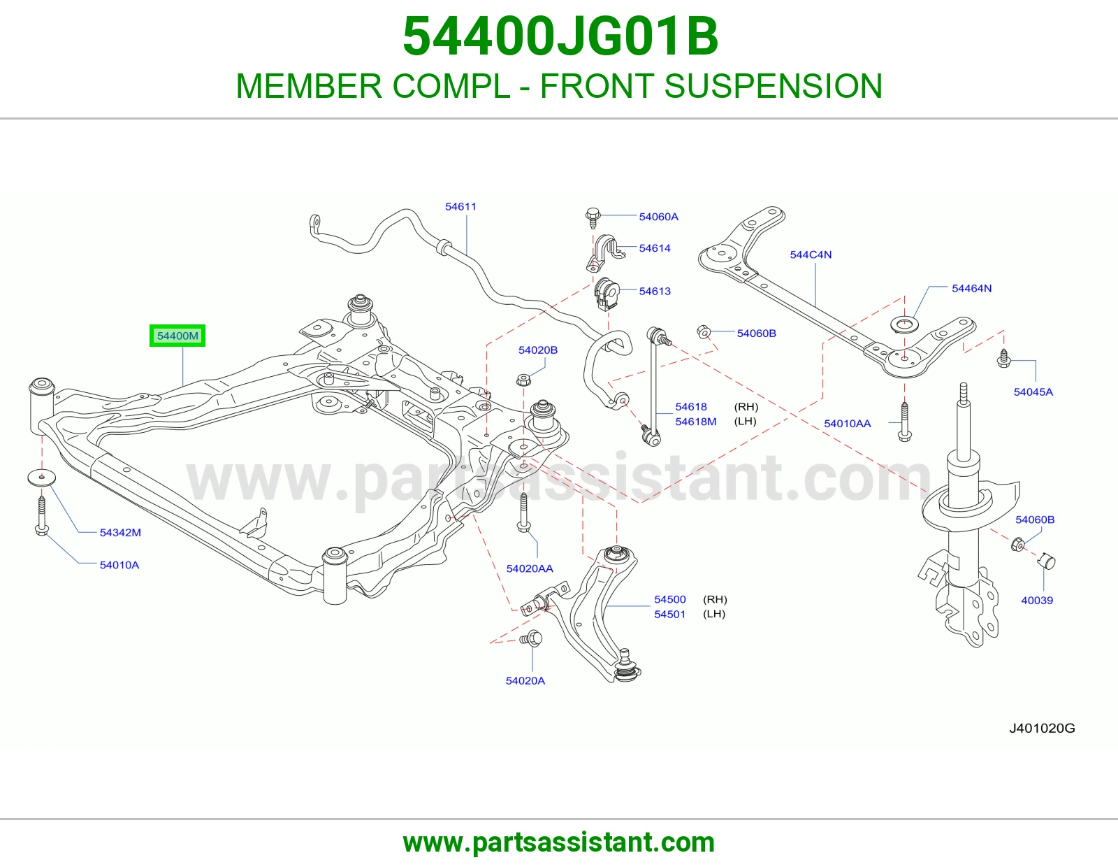 كمر امامي 54400JG01B