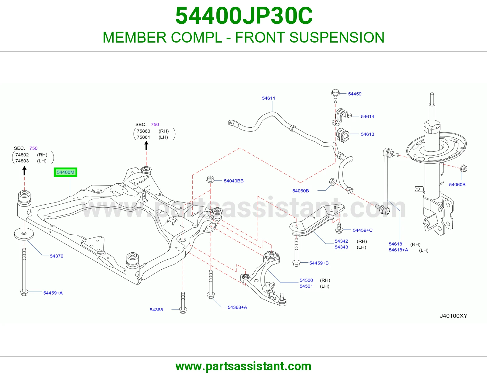 كمر امامي 54400JP30C