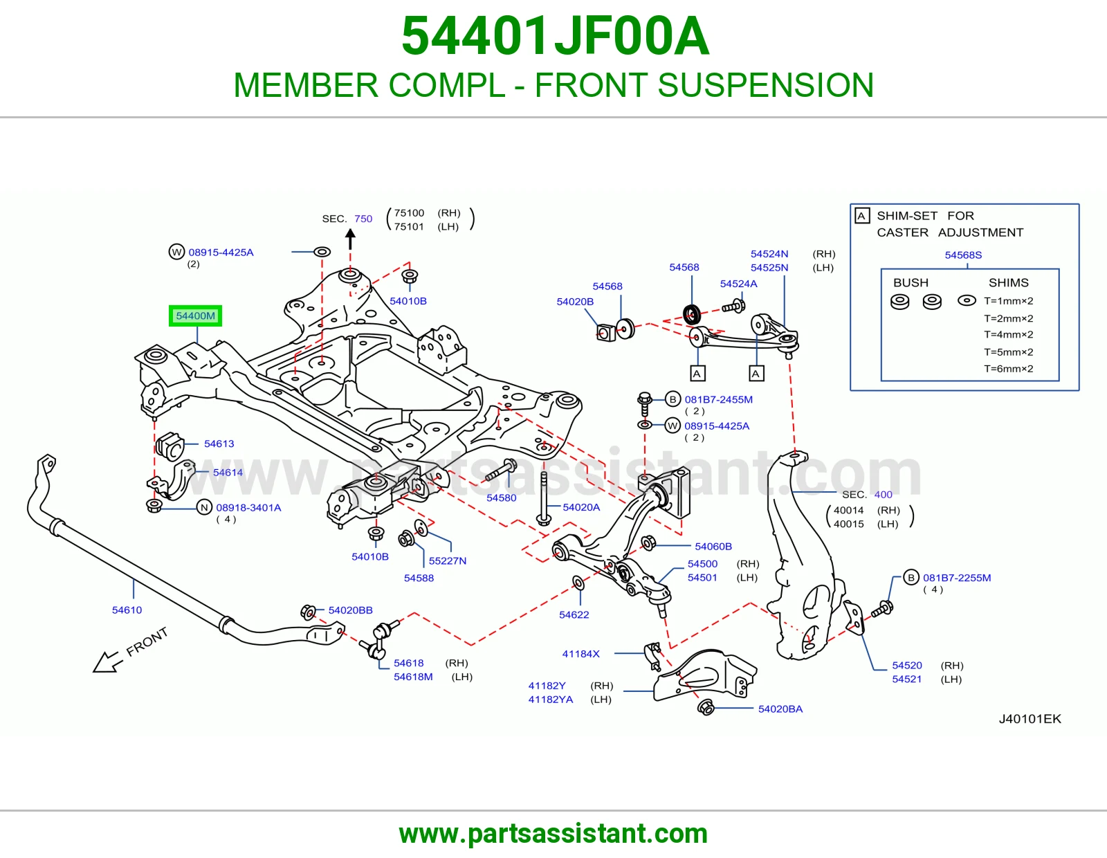 كمر امامي 54401JF00A