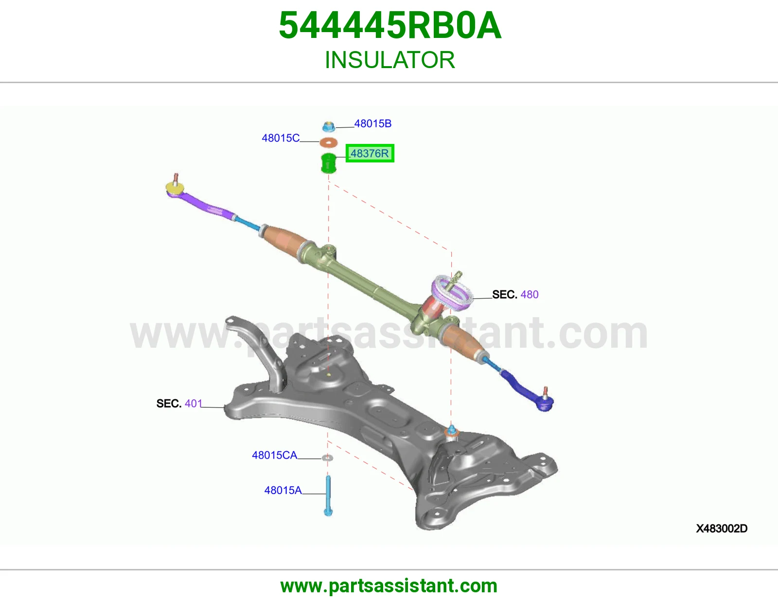 ربل كرسي دوده يسار 544445RB0A