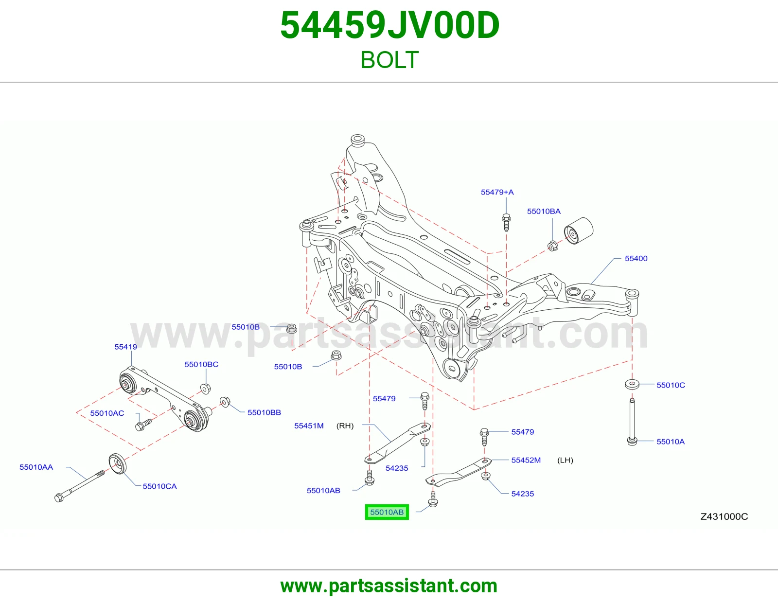 مسمار 54459JV00D