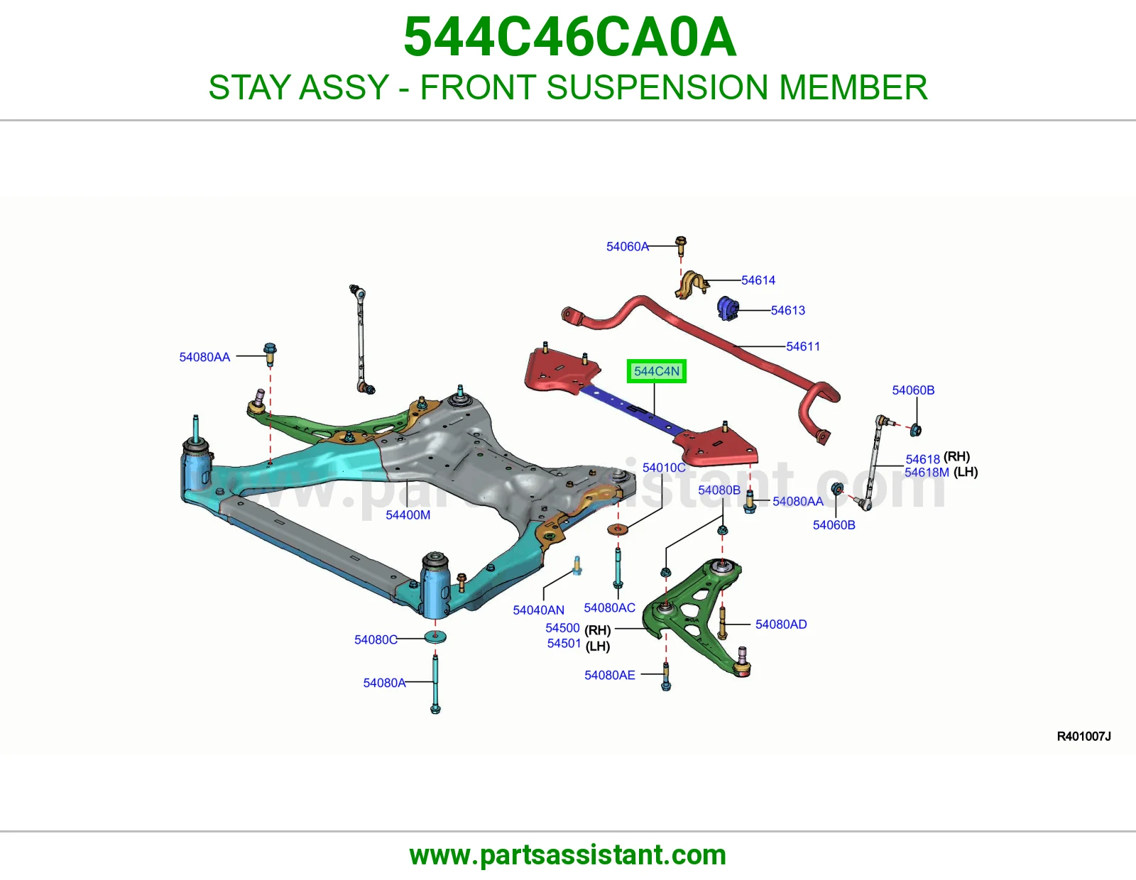 دعامة كمر أمامي كاملة 544C46CA0A