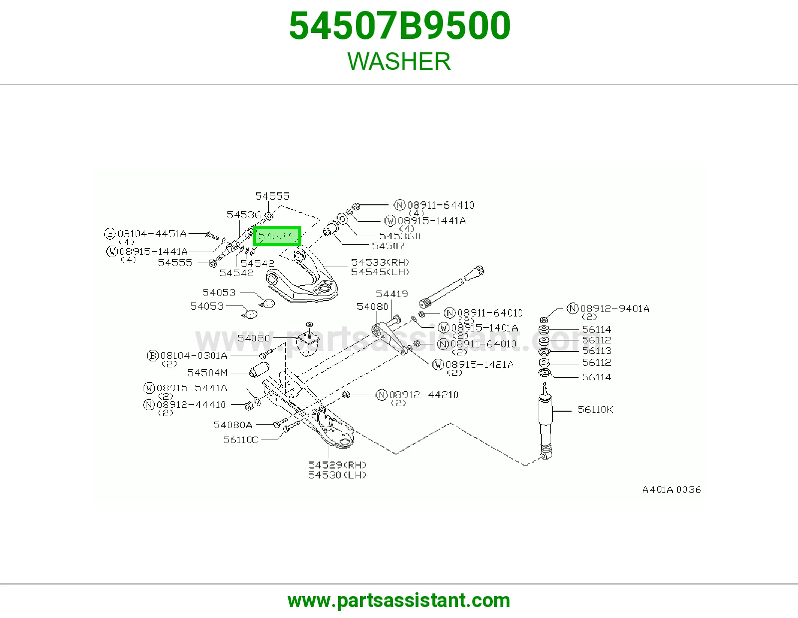 WASHER 54507B9500