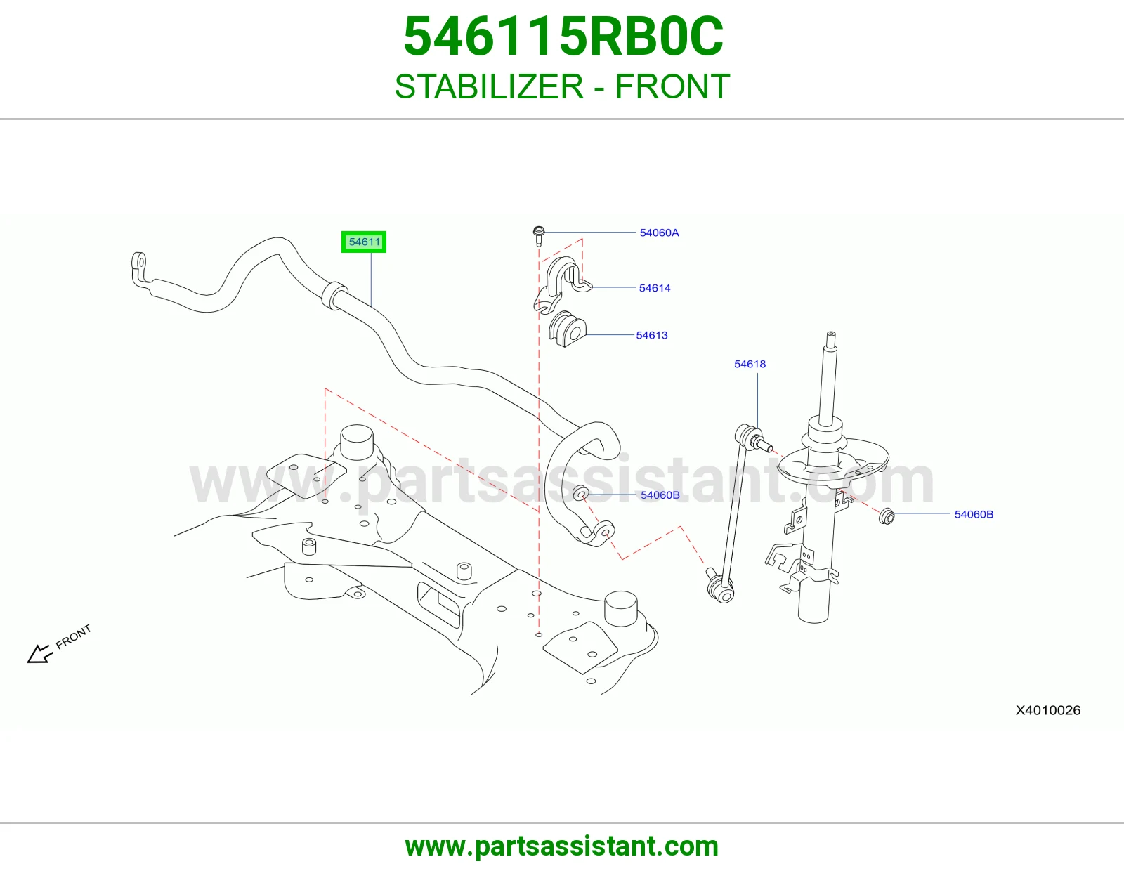 عمود توازن امامي 546115RB0C