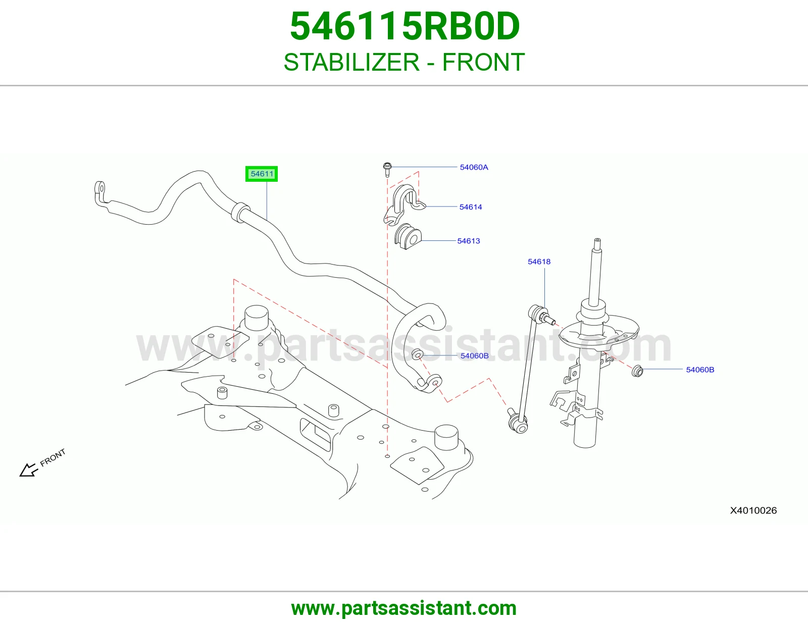 عمود توازن امامي 546115RB0D