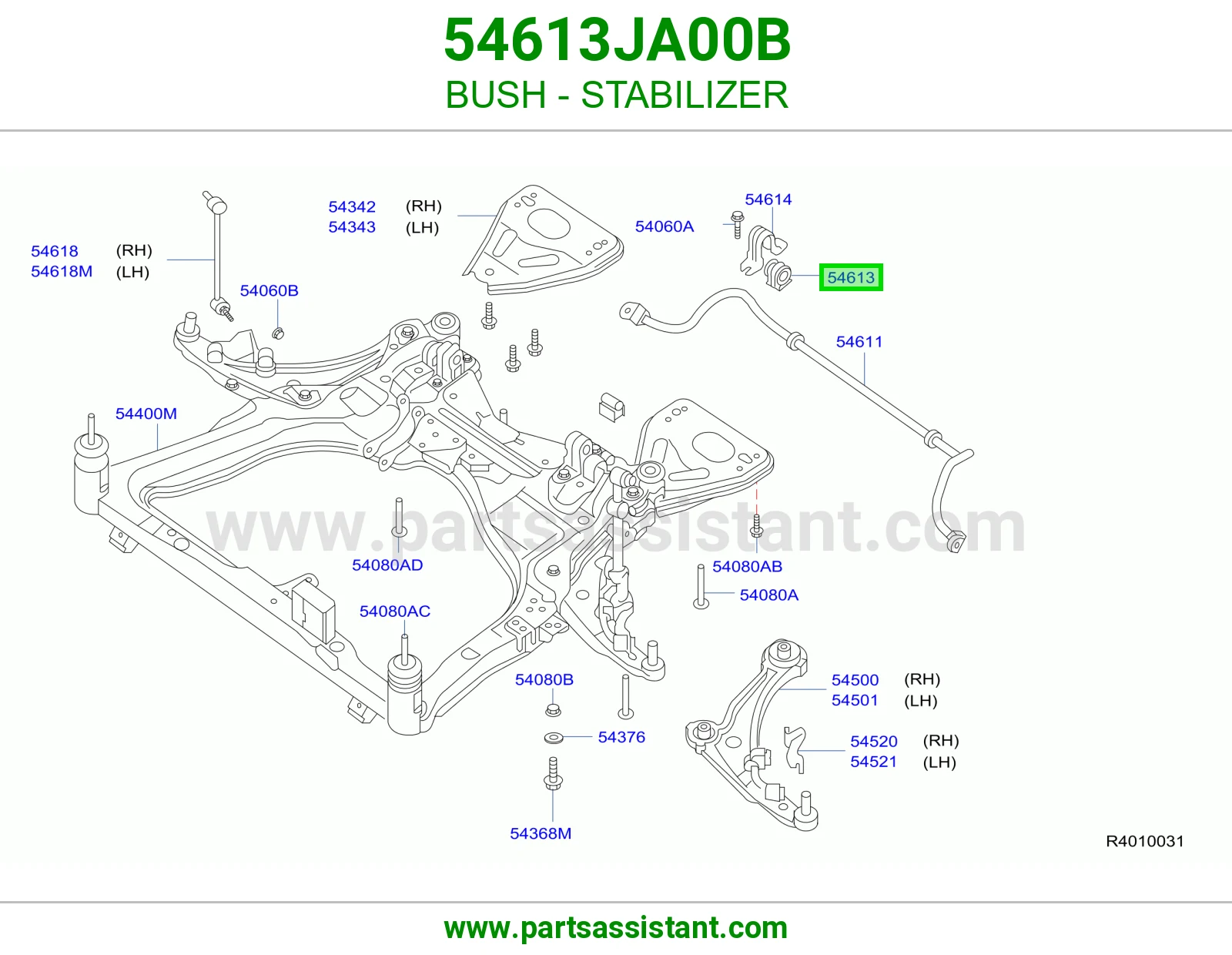 BUSH - STABILIZER 54613JA00B